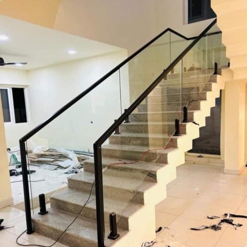 S s railing ghilas black pipe coating
